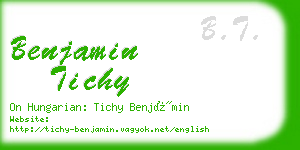 benjamin tichy business card